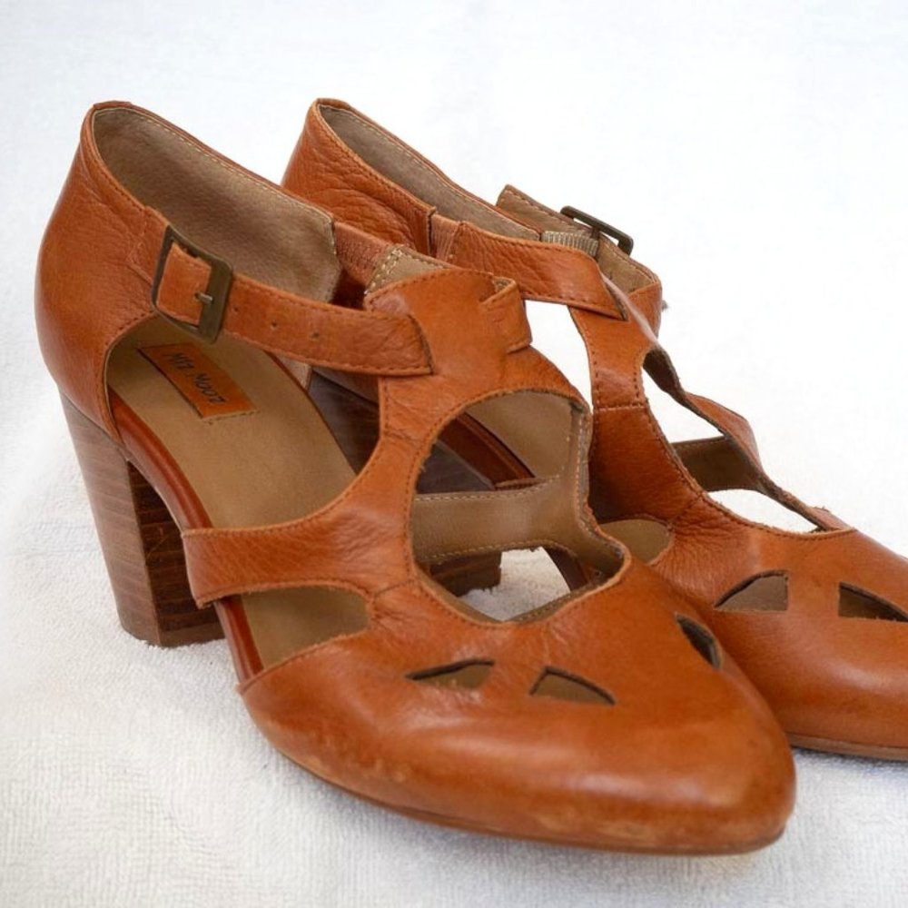 Miz Mooz Camel Leather Heels